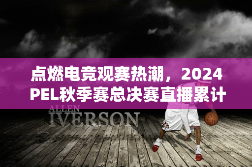 点燃电竞观赛热潮，2024 PEL秋季赛总决赛直播累计观众数量超4000万